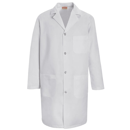Red Kap® 44"/Regular Navy Shop Coat With Gripper Closure
