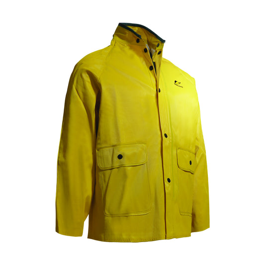 Dunlop® Protective Footwear Medium Yellow Webtex .65 mm Polyester And PVC Coat/Jacket