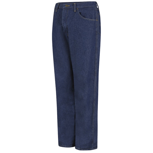 Red Kap® 33" X 34" Prewashed Indigo 13.75 Ounce Cotton Jeans With Zipper Closure