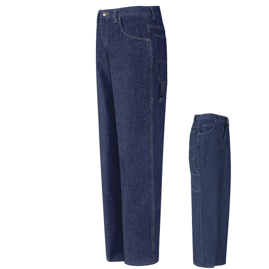 Red Kap® 46" X 32" Blue 13.5 Ounce Heavy Weight Cotton Jeans With Zipper Closure
