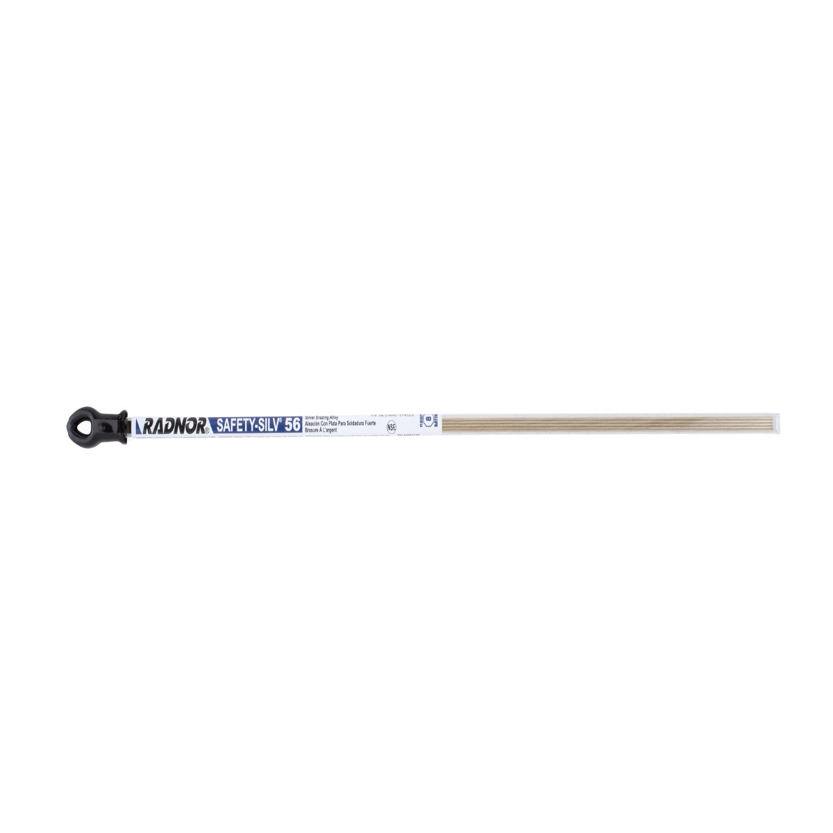 RADNOR™ 1/16" X 18" BAg-7 Safety-Silv® 56 Round High Silver Brazing Alloy Filler Metal 0.230 lb 5 Pc Tube