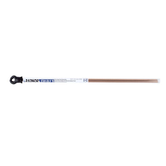 RADNOR™ 0.050" X 1/8" X 20" BCuP-3 Stay-Silv® 5 Flat Brazing Alloy Filler Metal 0.350 lb 8 Pc Tube