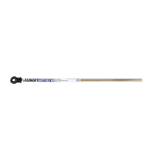 RADNOR™ 1/16" X 18" BAg-5 Safety-Silv® 45 Round High Silver Brazing Alloy Filler Metal 0.096 lb 5 Pc Tube