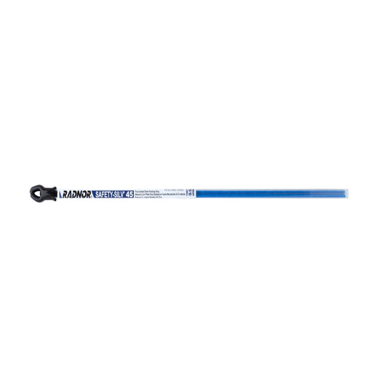 RADNOR™ 1/16" X 18" BAg-5 Safety-Silv® 45 Round High Silver Brazing Alloy Filler Metal 0.150 lb 3 Pc Tube