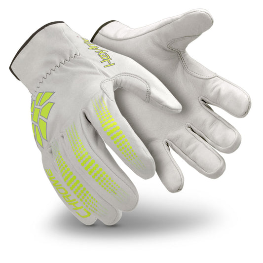 HexArmor® Small Chrome Series SuperFabric And Goatskin Leather Cut Resistant Gloves