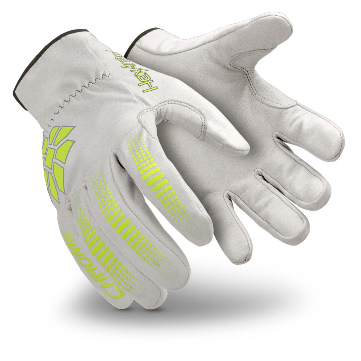 HexArmor® Large Chrome Series SuperFabric And Goatskin Leather Cut Resistant Gloves
