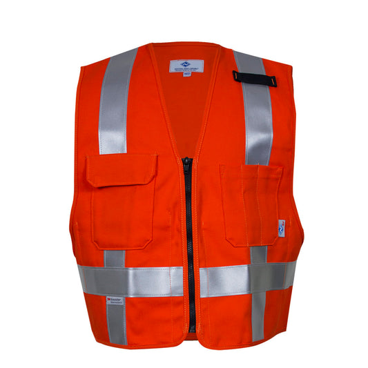 National Safety Apparel Medium Orange VIZABLE® FR Cotton Vest