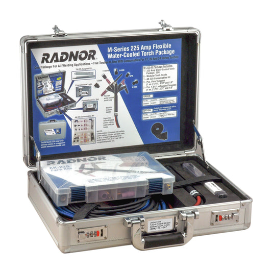RADNOR® M-225-R 225 Amp Water Cooled With 180° - 90° Head And 25' Cable