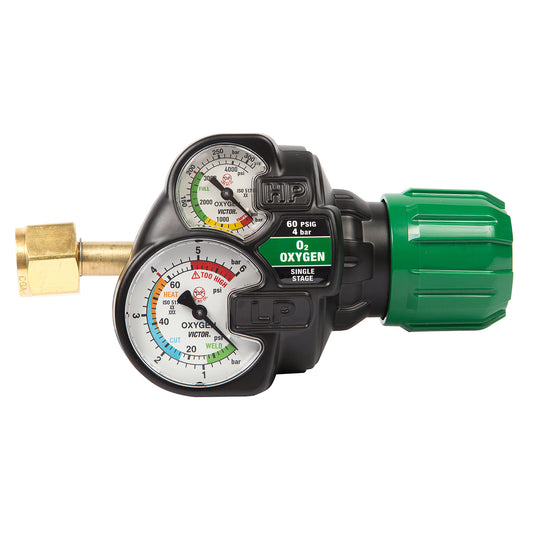 Victor® Model ESS42-60-540 EDGE™ 2.0 Heavy Duty/High Capacity Oxygen Single Stage Regulator, CGA-540