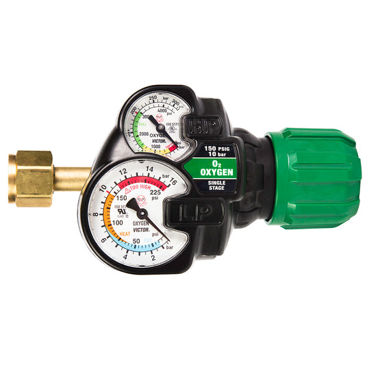 Victor® Model ESS42-150-540 EDGE™ 2.0 Heavy Duty/High Capacity Oxygen Single Stage Regulator, CGA-540