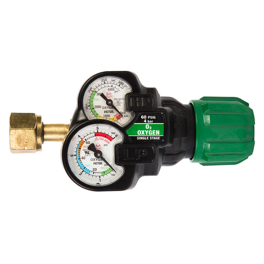 Victor® Model ESS32-60-540 EDGE™ 2.0 Heavy Duty/Medium Capacity Oxygen Single Stage Regulator, CGA-540