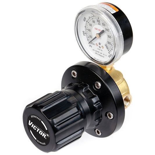 Victor® Model ESL4-125-250 EDGE™ Heavy Duty Air, Carbon Dioxide, Nitrous Oxide And Inert Gas Pipeline Regulator, CGA-250