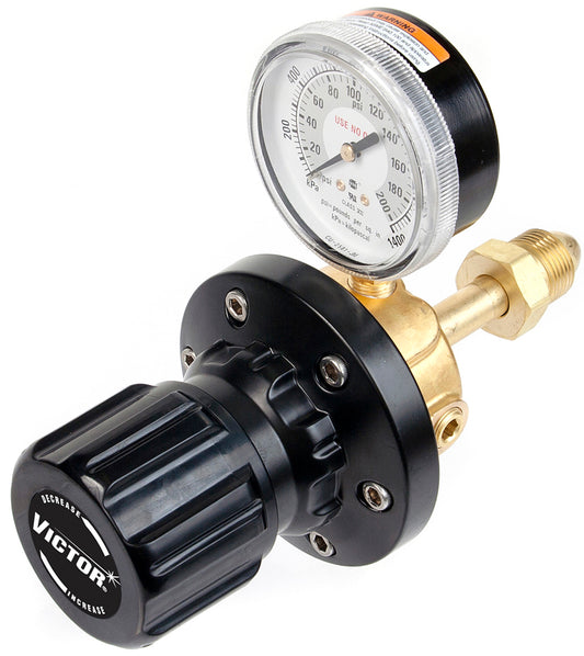 Victor® Model ELC4-125-580R EDGE™ Heavy Duty Inert Gas Liquid Cylinder Regulator, CGA-580