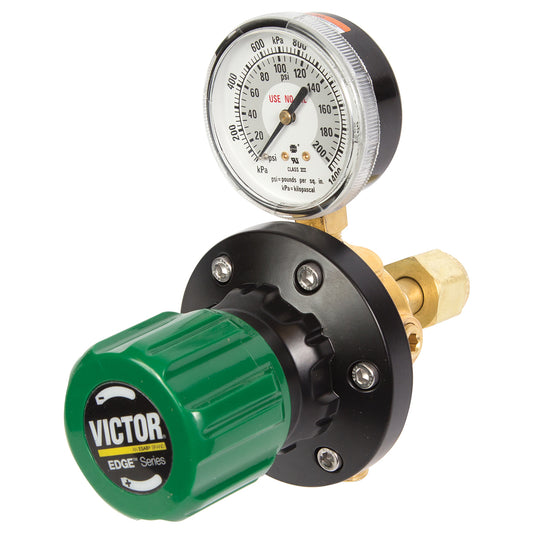 Victor® Model EST4-125-024R EDGE™ Heavy Duty Oxygen Two Stage Pipeline/Station Regulator, CGA-024