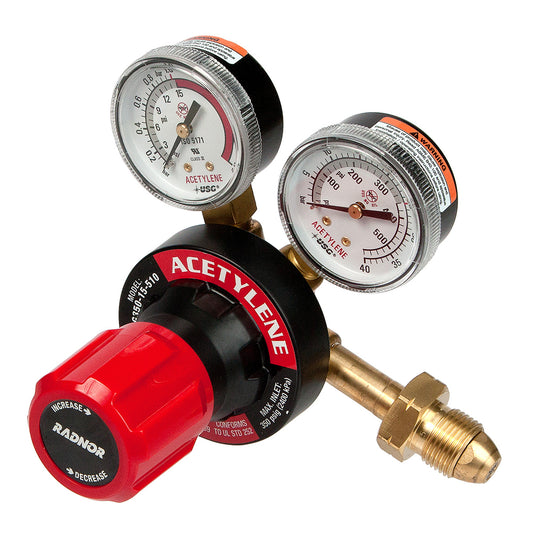 RADNOR™ Model 350 Series Victor® Heavy Duty Acetylene Single Stage Regulator, CGA-510