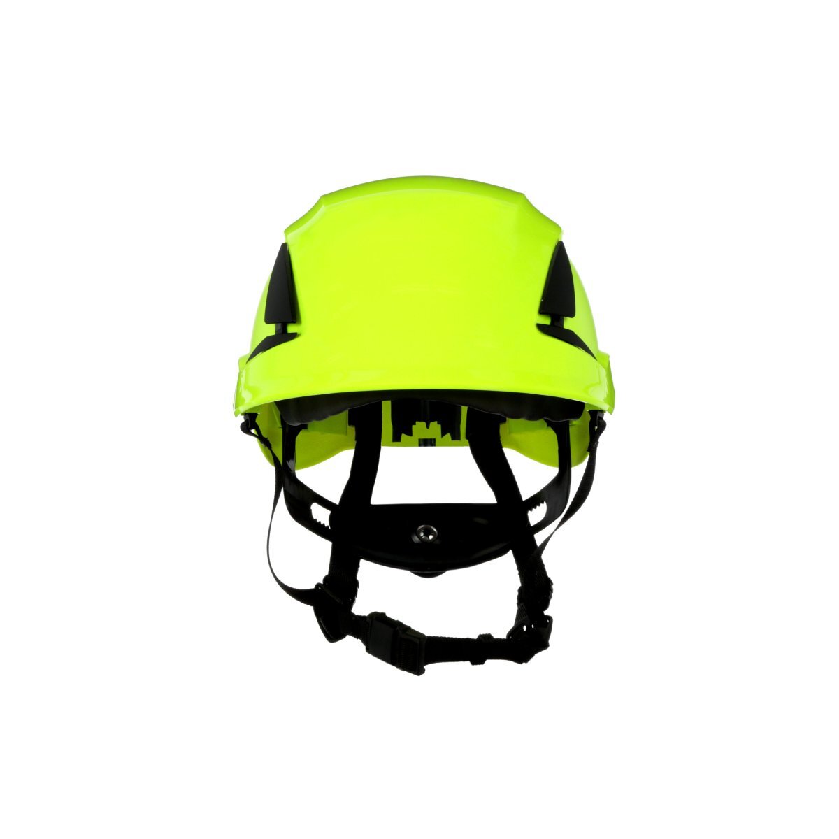 3M™ High-Visibility Green SecureFit™ X5014V-ANSI ABS Brimless Climbing Helmet With 6 Point Ratchet Suspension