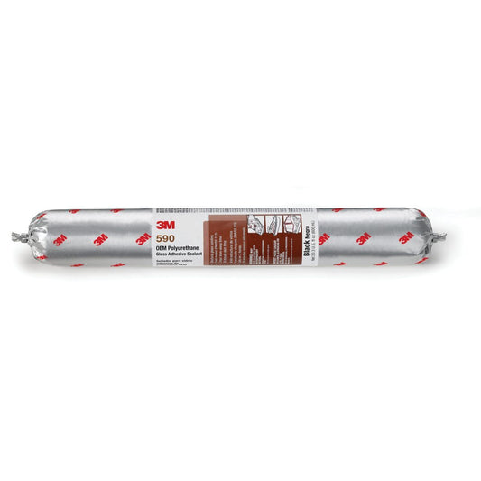 3M™ Polyurethane Glass Adhesive Sealant 590, Black, 600 mL Sausage CASE Pack OF 12