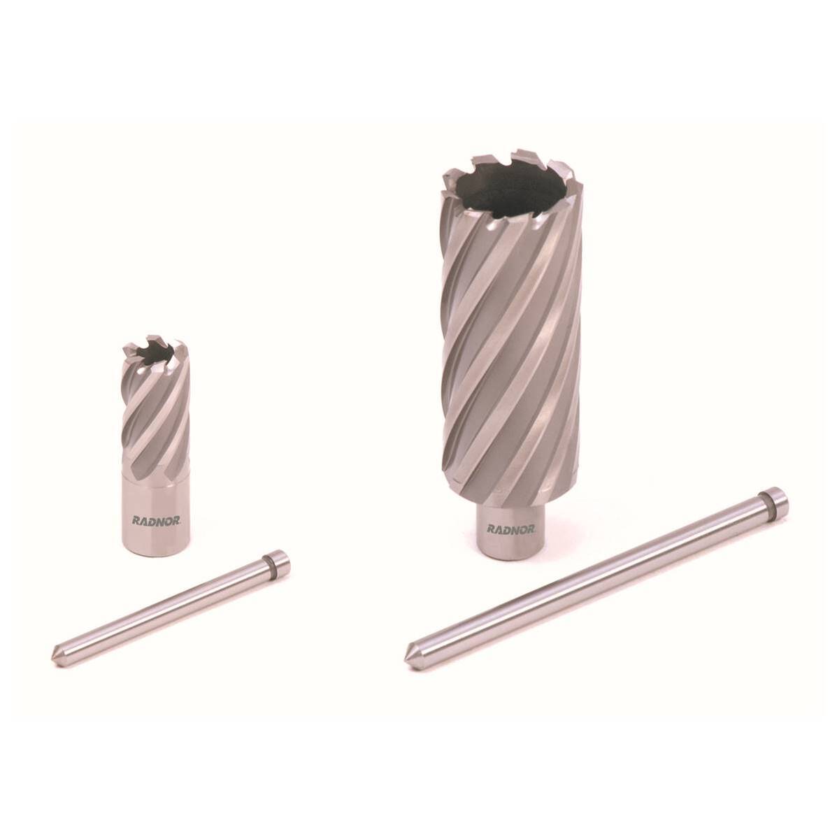 RADNOR™ 9/16" - 1" X 1" RADNOR™ Annular Cutter Set With Pilot Pin For Each Cutter (6)