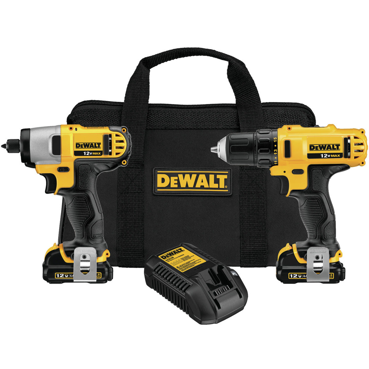DEWALT® 12V MAX 12 Volt 2450 rpm Cordless Combo Kit