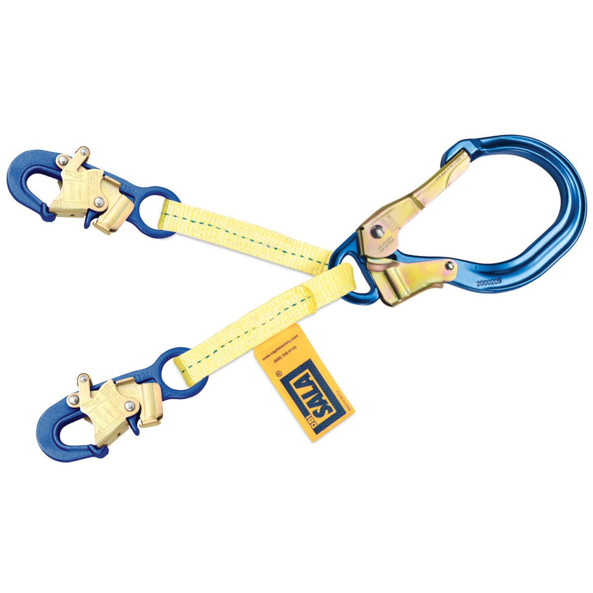 3M™ DBI-SALA® 18' Polyester/Alumium Web Positioning Lanyard With Snap Hook Harness Connector
