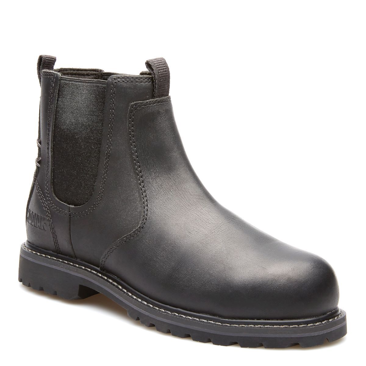 Kodiak® Womens Size 8 1/2 Black Bralorne Chelsea Leather/Rubber Composite Toe Safety Boots With Electric Shock, Puncture Resistant And Slip Resistant Sole