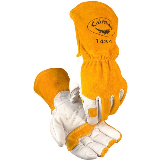 Protective Industrial Products X-Large 14" Gold Premium Top Grain Cowhide Cotton/Fleece Lined Welders Gloves