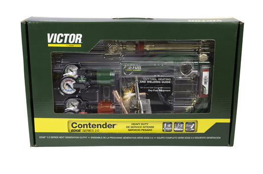 Victor® Model Contender 540/300 EDGE 2.0 Contender EDGE™ 2.0 Medium Duty Acetylene Cutting/Heating/Welding Outfit CGA-540/CGA-300