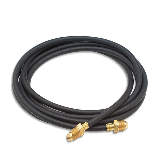 Miller® 1/4" X 6' Black EPDM Rubber Single Hose With BB Hose Fittings