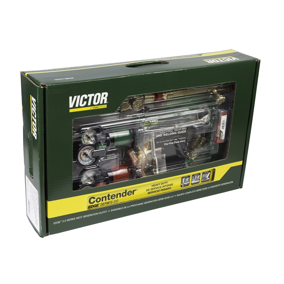 Victor® Contender EDGE 2.0 Medium Duty Propane Cutting/Heating/Welding Outfit Propane With CGA-540/CGA-510LP
