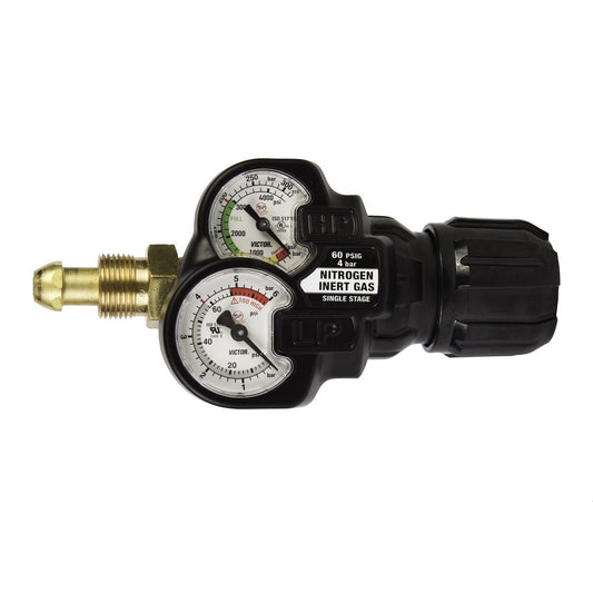 Victor® Heavy Duty/Medium Capacity Hydrogen/Inert Gas Single Stage Regulator, CGA-580