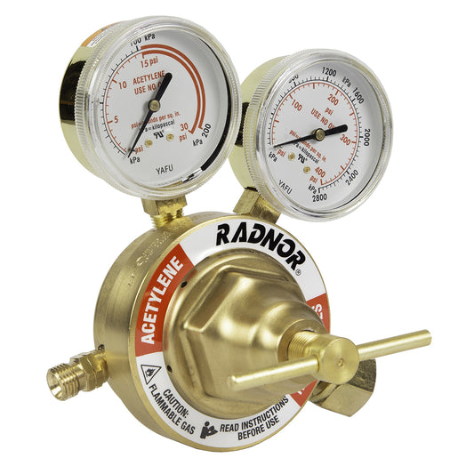 RADNOR™ Model 6400-3472 Heavy Duty/High Capacity Acetylene Single Stage Regulator, CGA-300