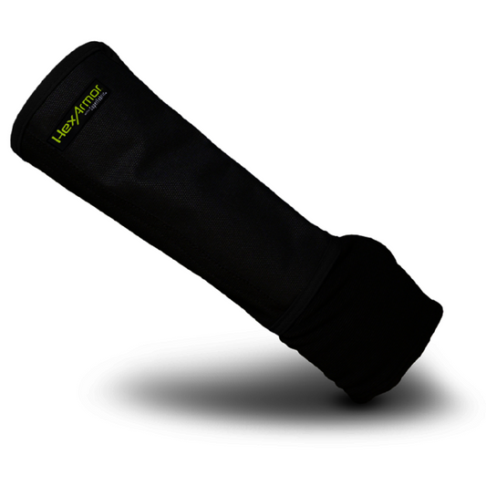 HexArmor® Large Black and Gray Double Layer SuperFabric® Armguard