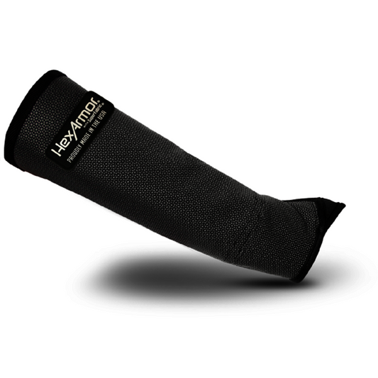 HexArmor® Medium Black and Gray Single Layer SuperFabric® Armguard