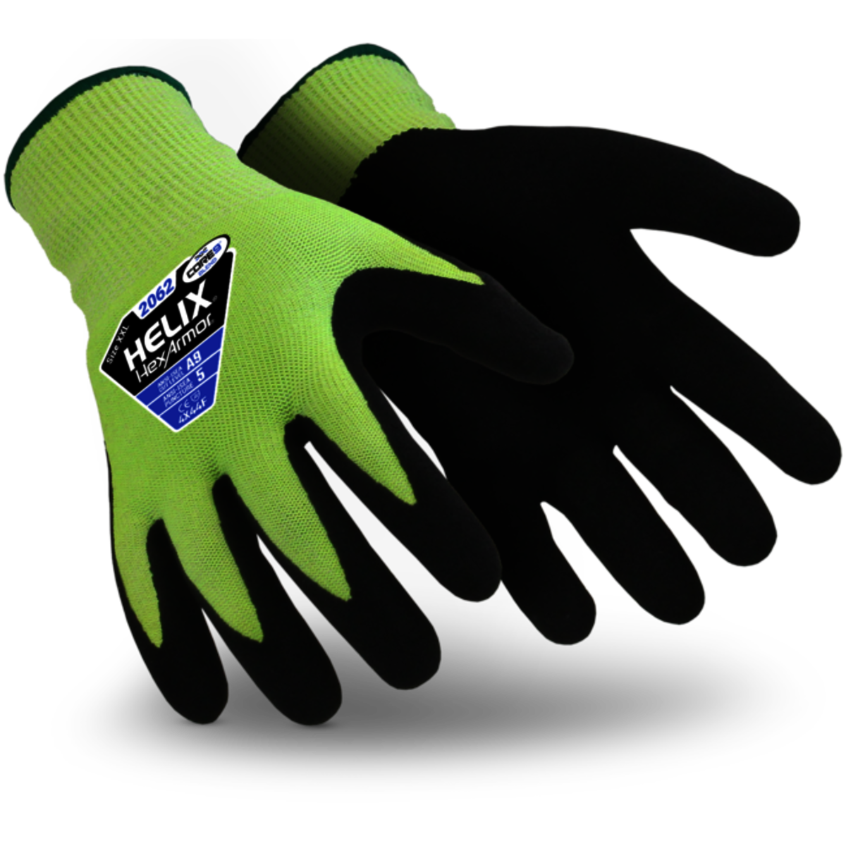 HexArmor® Small Helix 13 Gauge High Performance Polyethylene Blend And Nitrile Cut Resistant Gloves With Nitrile Coated Palm And Fingertips