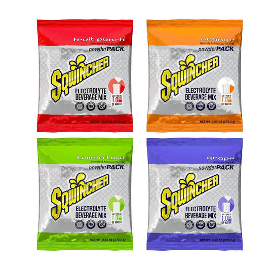 Sqwincher® 9.53 Ounce Assorted Flavor Powder Pack Bag Electrolyte Drink