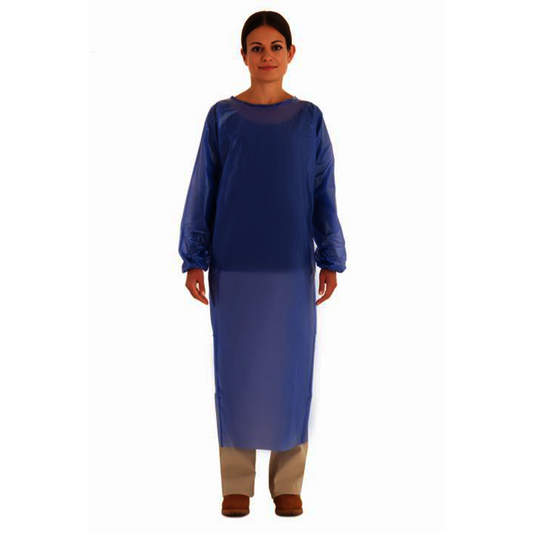 Ansell Medium Blue AlphaTec® 6 mil Vinyl/PVC Apron
