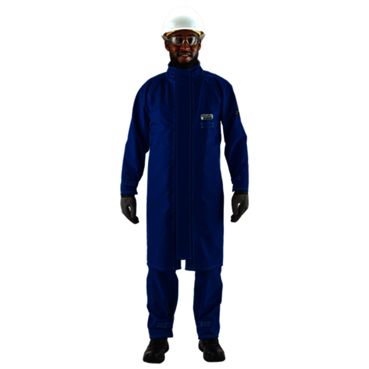 Ansell 3X Blue AlphaTec® Breathable FR Chemical Protective Clothing With Stitched/Taped Seam