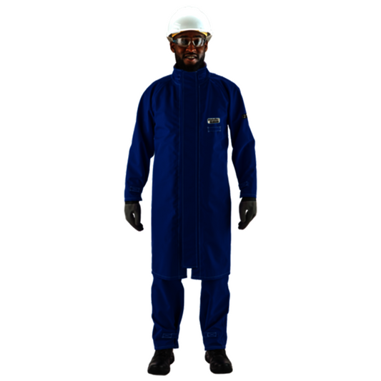 Ansell 3X Blue AlphaTec® Breathable FR Chemical Protective Clothing With Stitched/Taped Seam