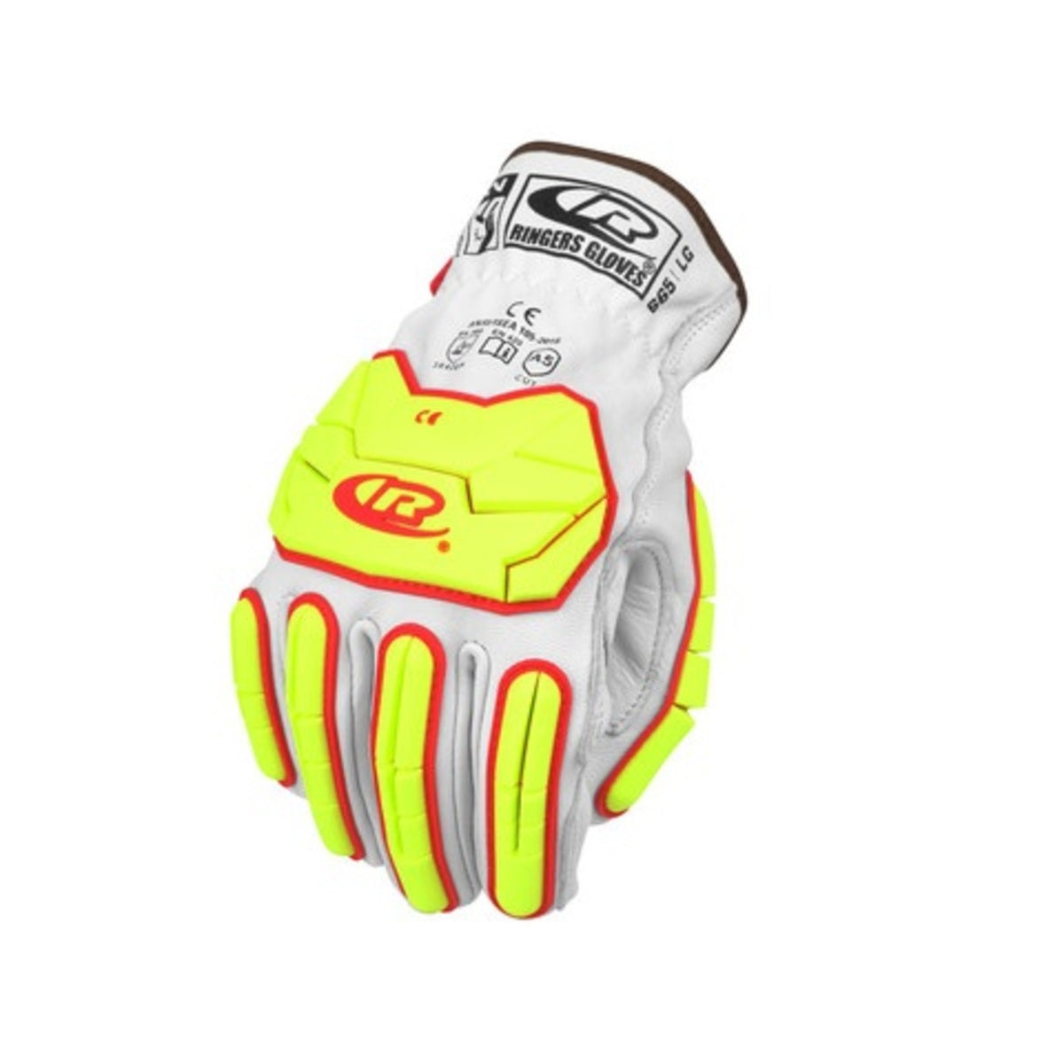 Ansell Size 11 Ringers® High Performance Polyethylene And Goatskin Leather Cut Resistant Gloves
