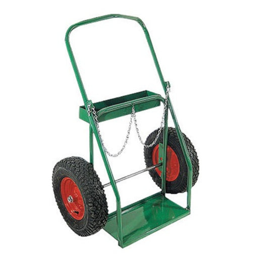 Anthony Welded Products 2 Cylinder Cart With 16" X 4" Pneumatic Wheels And Ergonomic Handle