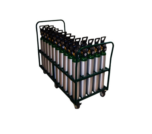 Saf-T-Cart 50 Cylinder Cart With Semi-Pneumatic Wheels And U-Shaped Handle