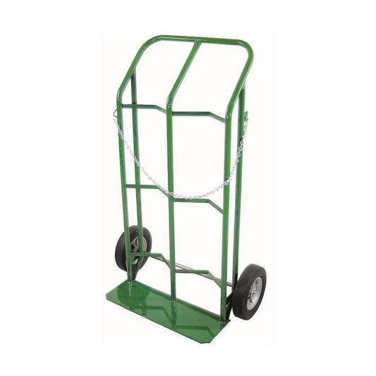 Anthony Welded Products 2 Cylinder Cart With 10" X 2 3/4” Solid Rubber Wheels And Continuous Handle