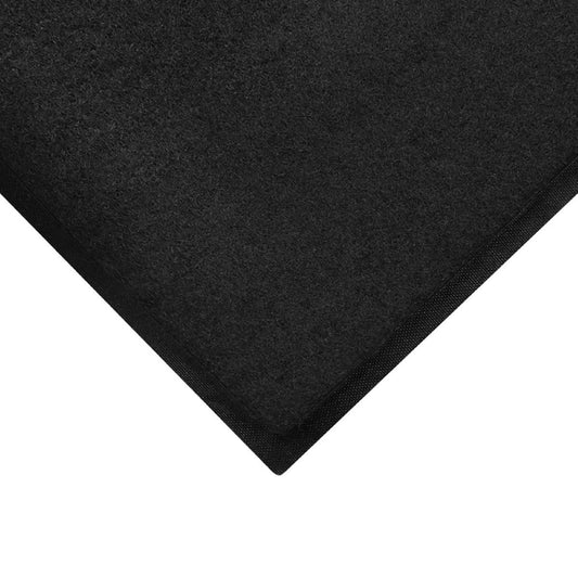 M+A Matting 3' X 12' Charcoal Nylon/SBR Rubber Brush Hog™ Floor Mat