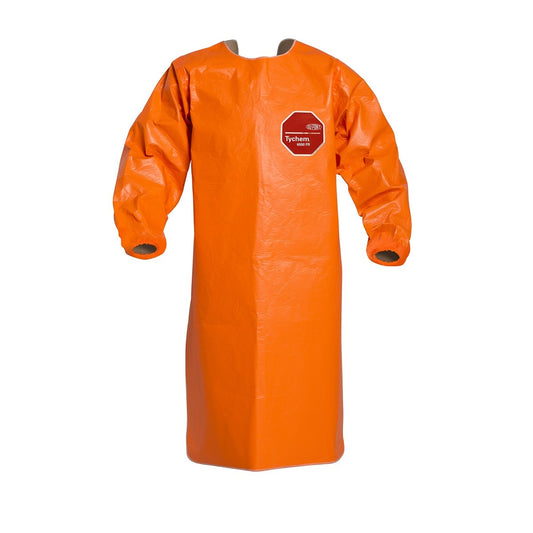 DuPont™ 4X Orange Tychem® 6000 FR 34 mil Tychem® 6000FR Chemical Protection Sleeved Apron