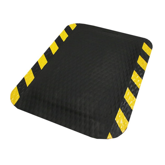 Radnor™ 3' x 5' Black And Yellow Nitrile Rubber Hog Heaven® 7/8" Floor Mat