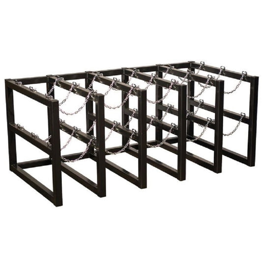 Justrite® Steel 15 Gas Cylinder Barricade Rack