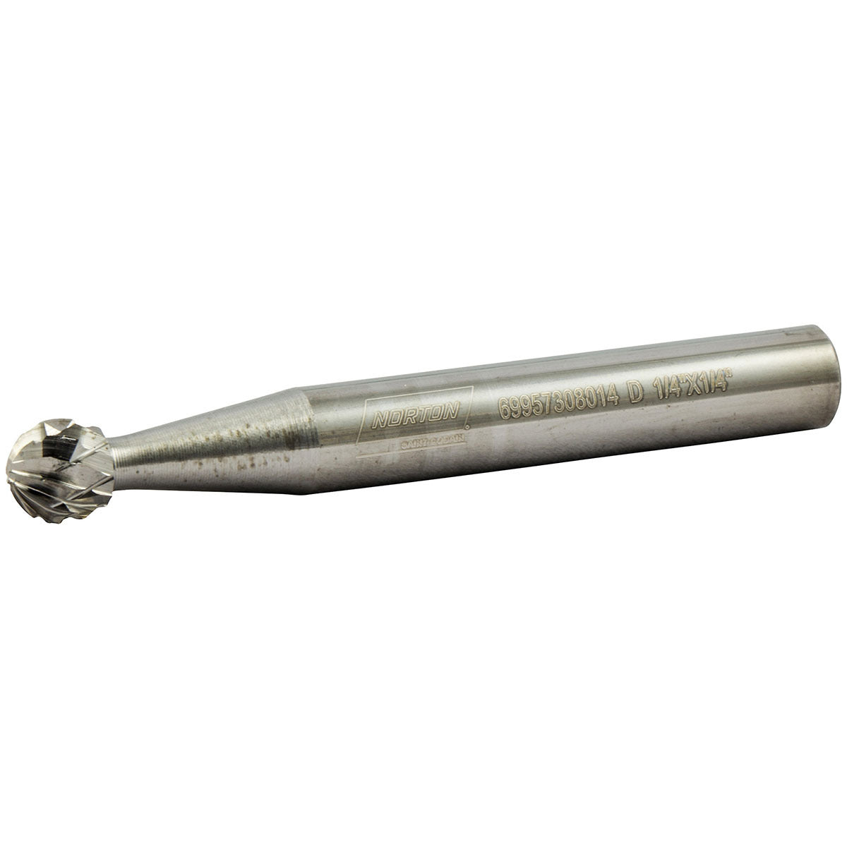 Saint-Gobain Abrasives Inc. 1/4" X Ball Double Cut Tungsten Carbide Burr