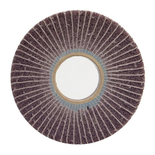 Norton® 12" X 1" X 5" Medium Grade Aluminum Oxide Bear-Tex Red Non-Woven Interleaf Flap Wheel