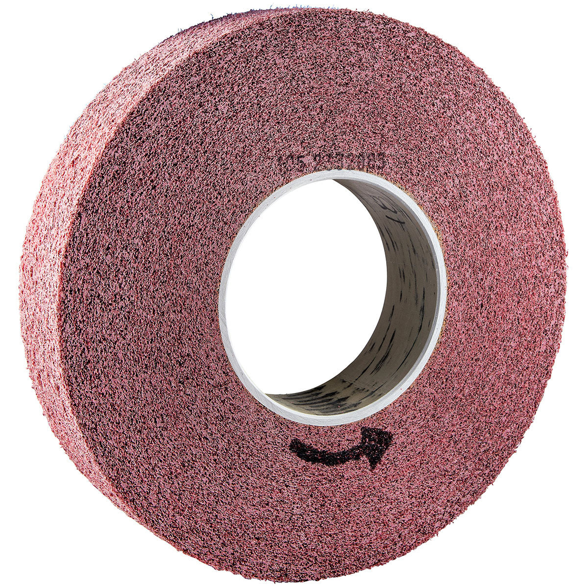 Norton® 12" X 2" X 5" Medium Grade Aluminum Oxide Bear-Tex Metal Finishing Red Non-Woven Convolute Wheel