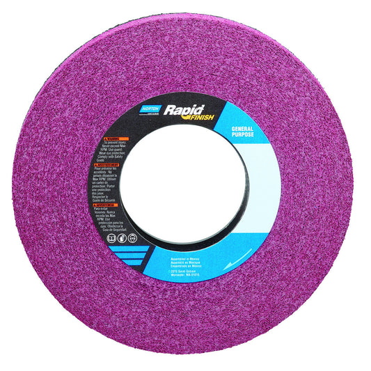 Norton® 4 1/2" X 5/8" Medium Grade Silicon Carbide Bear-Tex Rapid Finish General Purpose Red Non-Woven Convolute Wheel